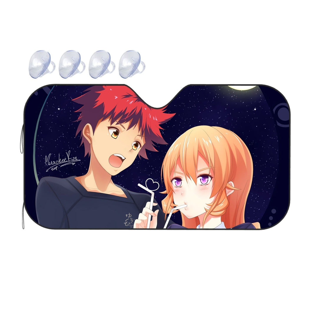 Lovey-Dovey With the God Tongue Car Sunshade