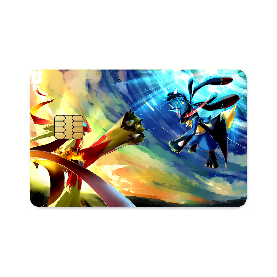 Lucario vs Brasegali  Credit Card Skins (4-in-1 Pack)