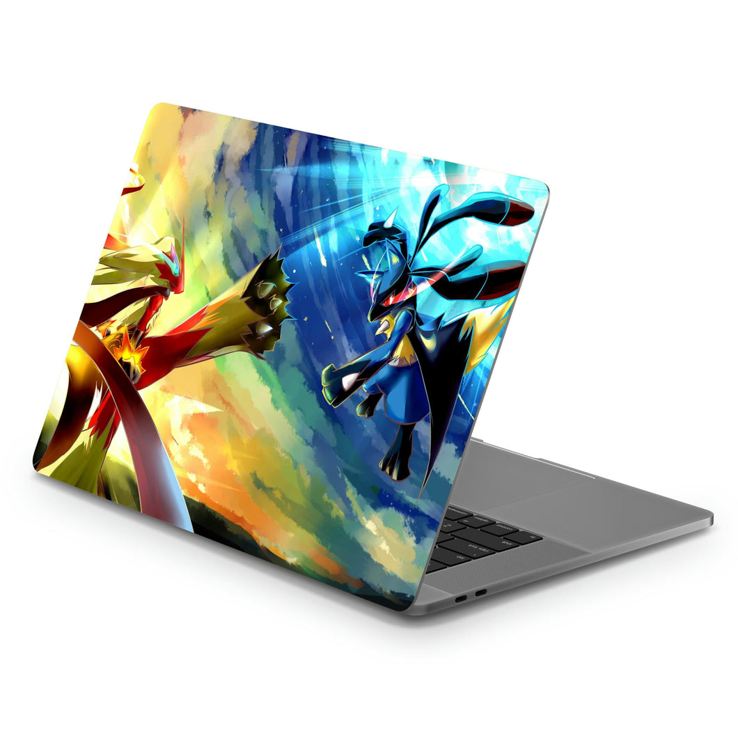 Lucario vs Brasegali  Macbook Skin