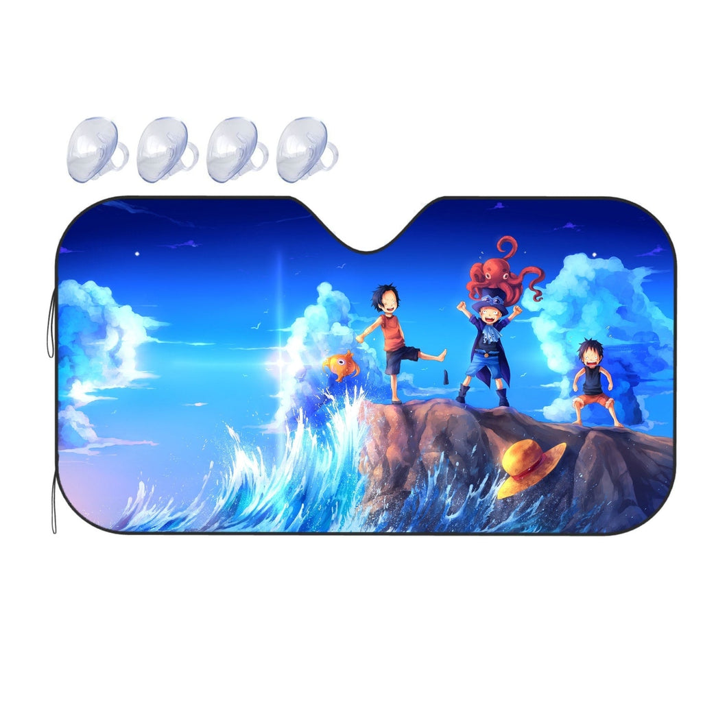 Luffy, Ace and Sabo Car Sunshade