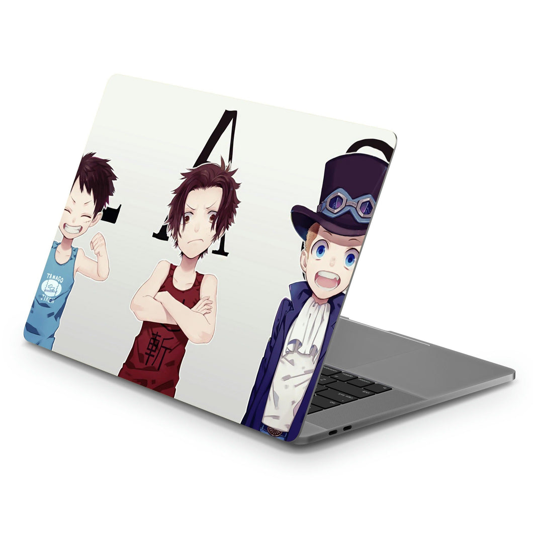 Luffy,Ace and Sabo  Macbook Skin