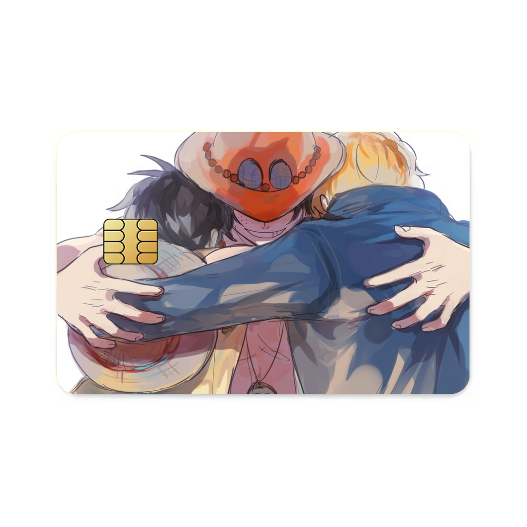 Luffy, Ace, Sabo Credit Card Skins (4-in-1 Pack)
