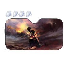 Load image into Gallery viewer, Luffy and Ace  Car Sunshade
