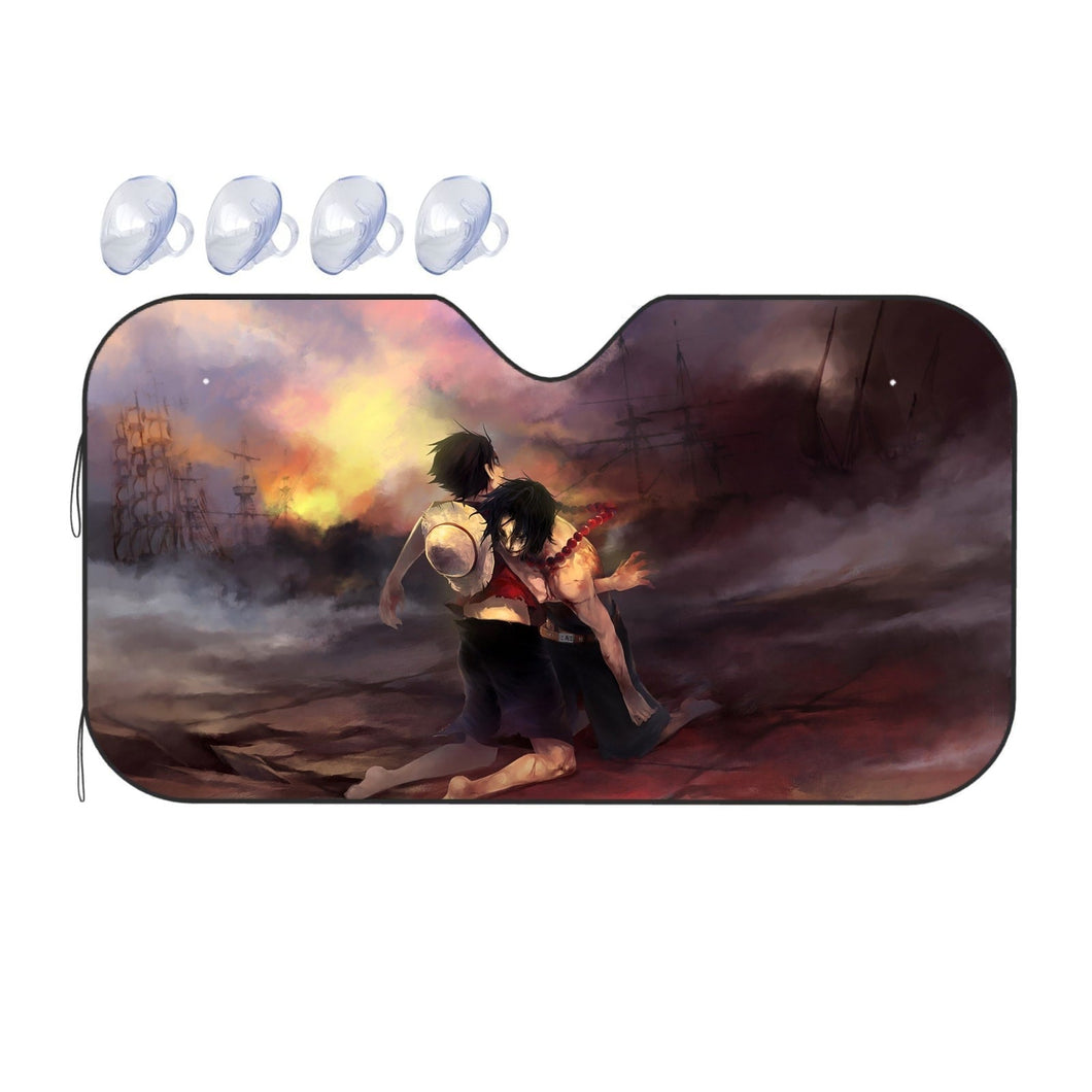 Luffy and Ace  Car Sunshade
