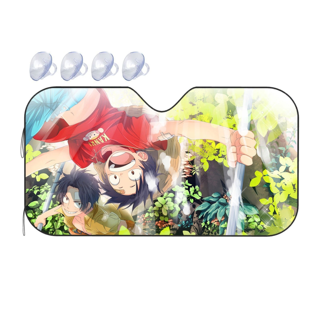 Luffy and Ace  Car Sunshade