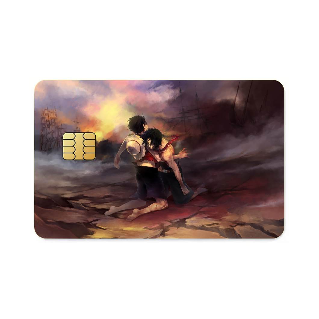 Luffy and Ace  Credit Card Skins (4-in-1 Pack)