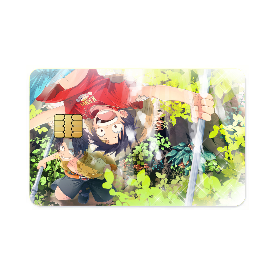 Luffy and Ace  Credit Card Skins (4-in-1 Pack)
