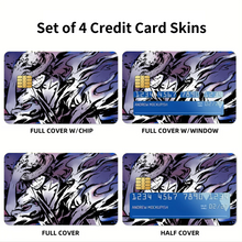Load image into Gallery viewer, Luffy blue fire Credit Card Skins (4-in-1 Pack)
