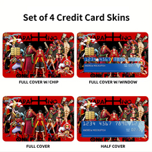 Load image into Gallery viewer, Luffy&#39;s crew Credit Card Skins (4-in-1 Pack)

