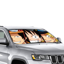 Load image into Gallery viewer, Luffy, Sabo, Ace Car Sunshade
