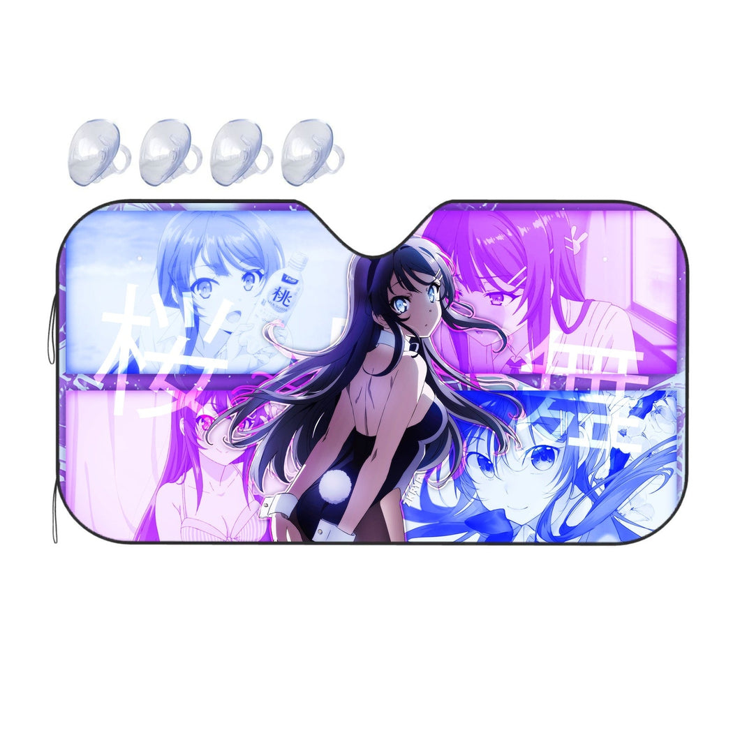Mai Sakurajima - Seishun Buta Yarou wa Bunny Girl Senpai no Yume wo Minai  Car Sunshade