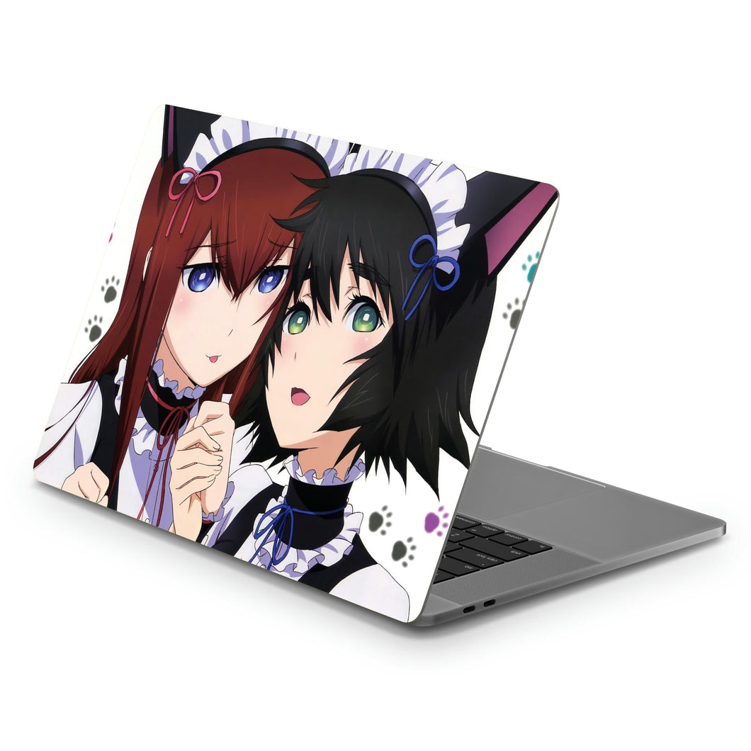 Makise and Mayuri Cosplay  Macbook Skin