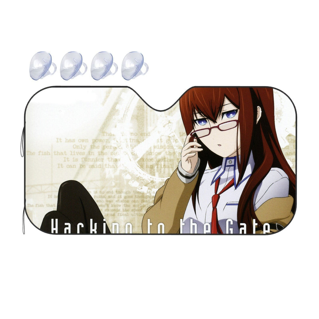 Makise Kurisu Car Sunshade