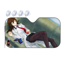 Load image into Gallery viewer, Makise Kurisu Car Sunshade
