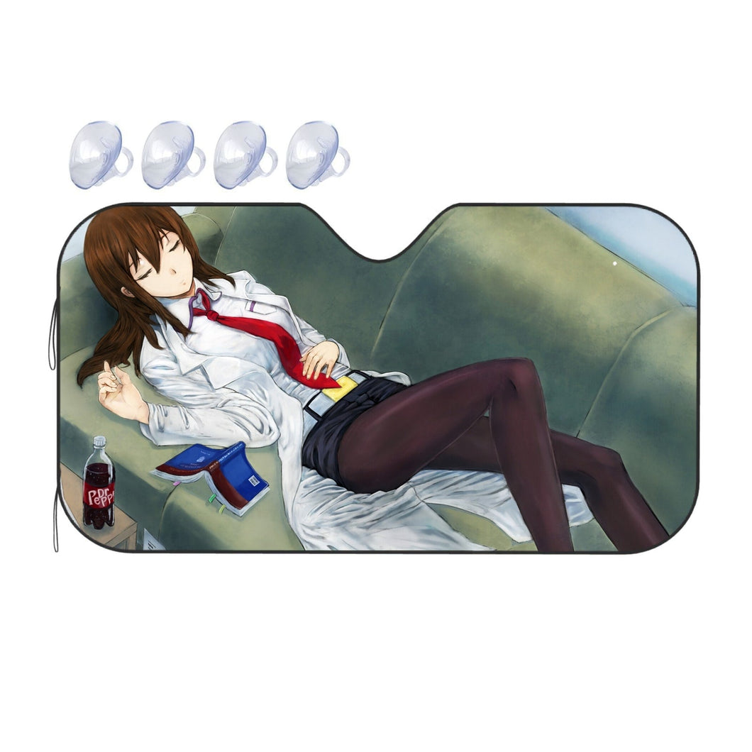 Makise Kurisu Car Sunshade