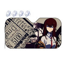 Load image into Gallery viewer, Makise Kurisu Car Sunshade
