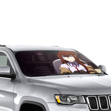 Load image into Gallery viewer, Makise Kurisu Car Sunshade
