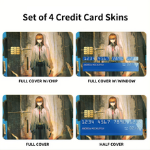 Load image into Gallery viewer, Makise Kurisu Credit Card Skins (4-in-1 Pack)

