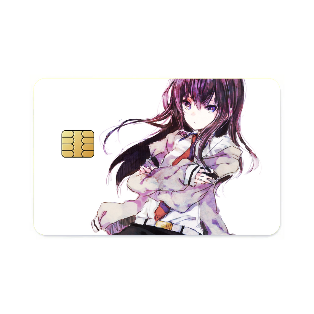 Makise Kurisu  Credit Card Skins (4-in-1 Pack)