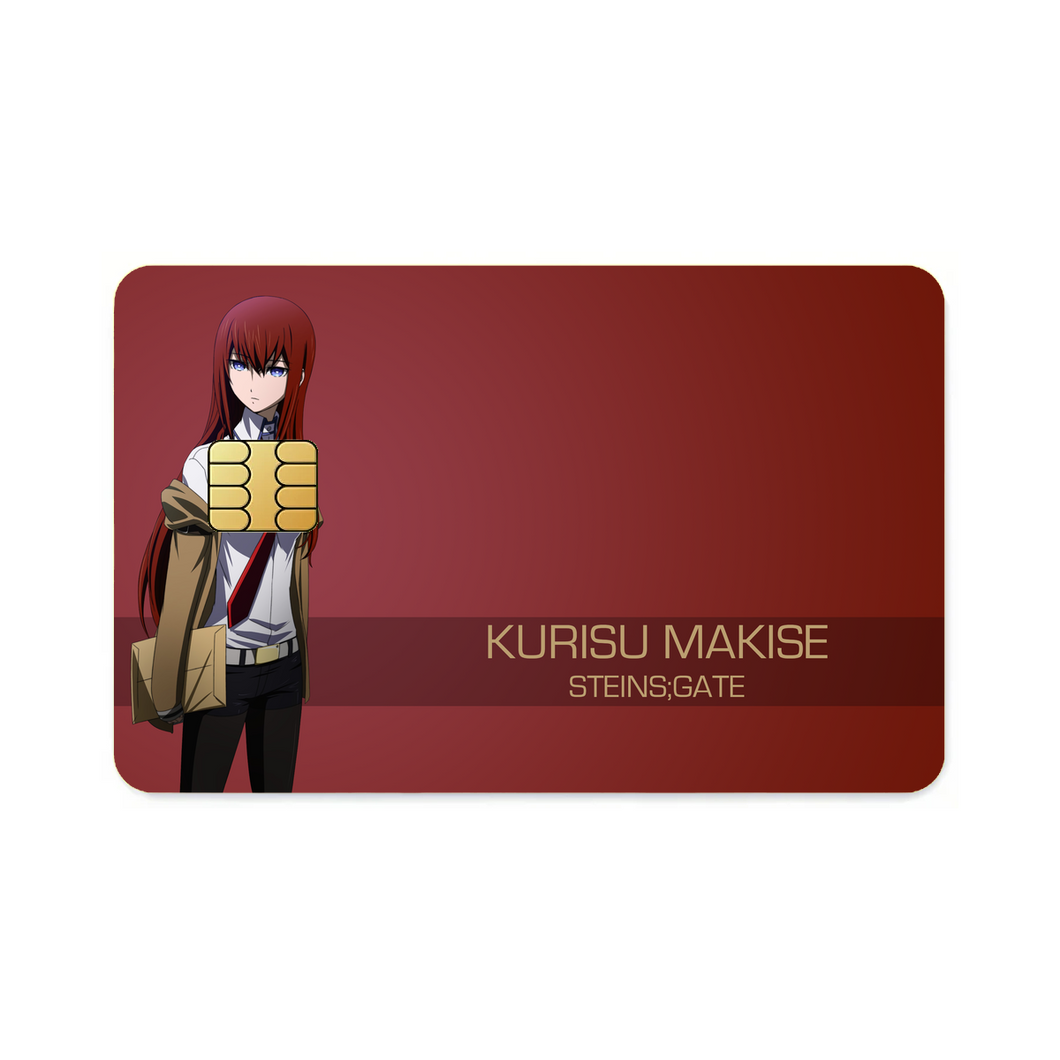 Makise Kurisu  Credit Card Skins (4-in-1 Pack)