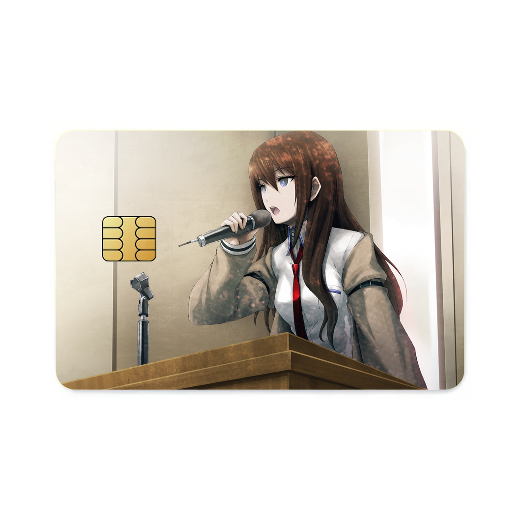Makise Kurisu  Credit Card Skins (4-in-1 Pack)