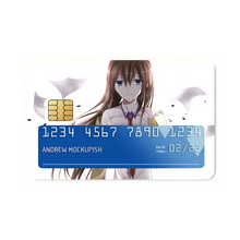 Load image into Gallery viewer, Makise Kurisu Credit Card Skins (4-in-1 Pack)

