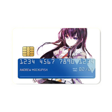 Load image into Gallery viewer, Makise Kurisu  Credit Card Skins (4-in-1 Pack)
