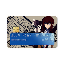 Load image into Gallery viewer, Makise Kurisu Credit Card Skins (4-in-1 Pack)

