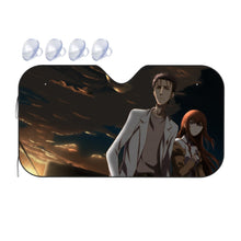 Load image into Gallery viewer, Makise Kurisu &amp; Rintaro Okabe  Car Sunshade

