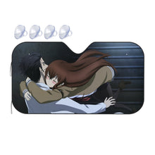 Load image into Gallery viewer, Makise Kurisu &amp; Rintaro Okabe  Car Sunshade
