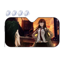 Load image into Gallery viewer, Makise Kurisu &amp; Rintaro Okabe  Car Sunshade
