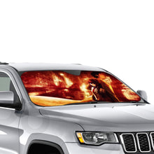 Load image into Gallery viewer, Makise Kurisu &amp; Rintaro Okabe  Car Sunshade
