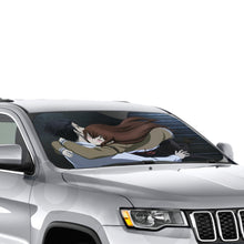 Load image into Gallery viewer, Makise Kurisu &amp; Rintaro Okabe  Car Sunshade

