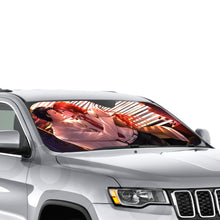 Load image into Gallery viewer, Makise Kurisu &amp; Rintaro Okabe Car Sunshade
