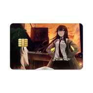 Makise Kurisu & Rintaro Okabe  Credit Card Skins (4-in-1 Pack)