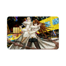 Load image into Gallery viewer, Makise Kurisu &amp; Rintaro Okabe Credit Card Skins (4-in-1 Pack)
