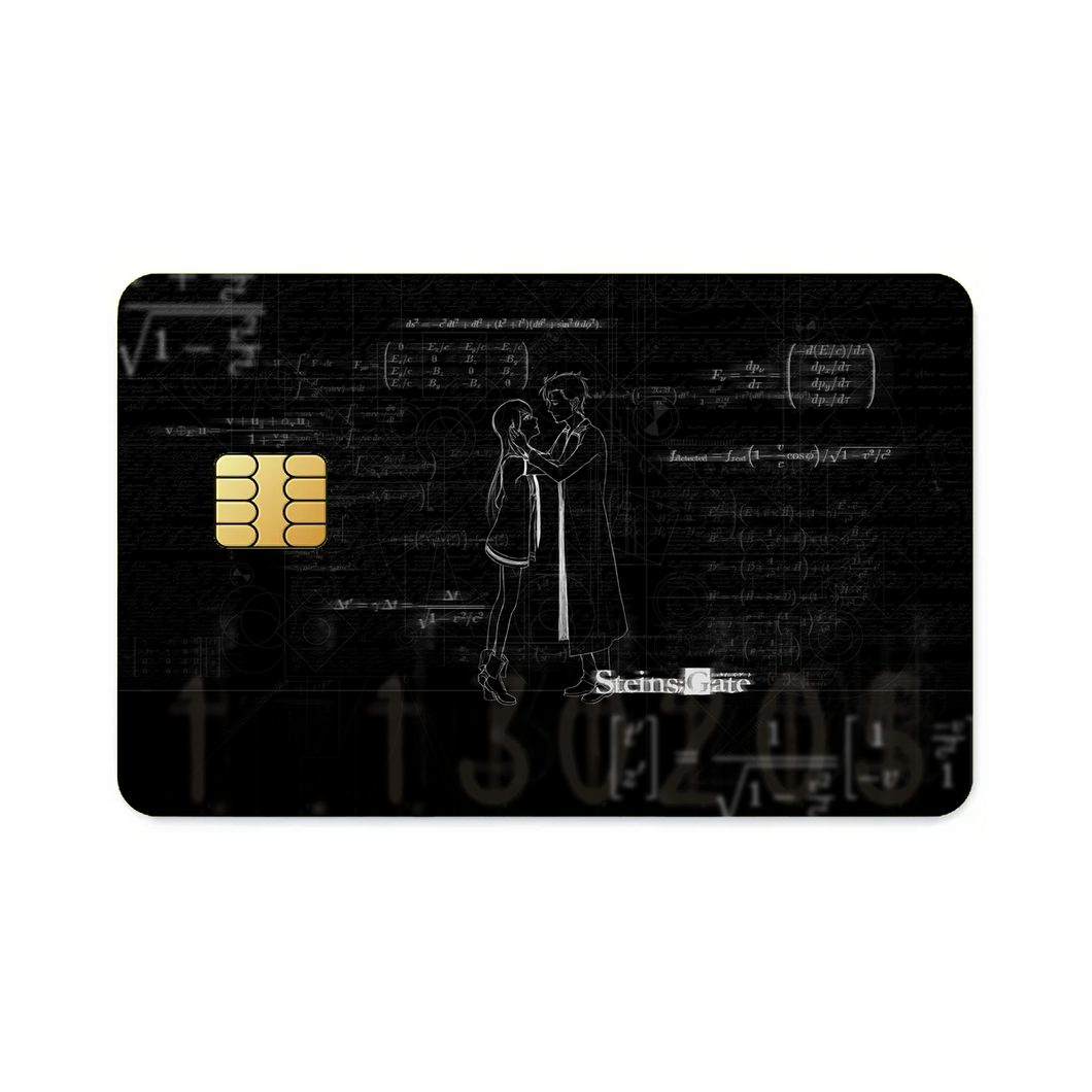 Makise Kurisu & Rintaro Okabe Credit Card Skins (4-in-1 Pack)