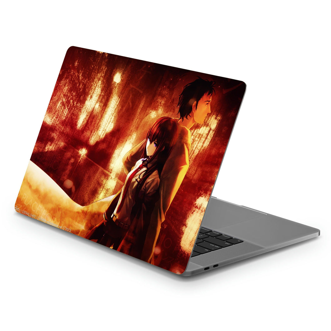 Makise Kurisu & Rintaro Okabe  Macbook Skin
