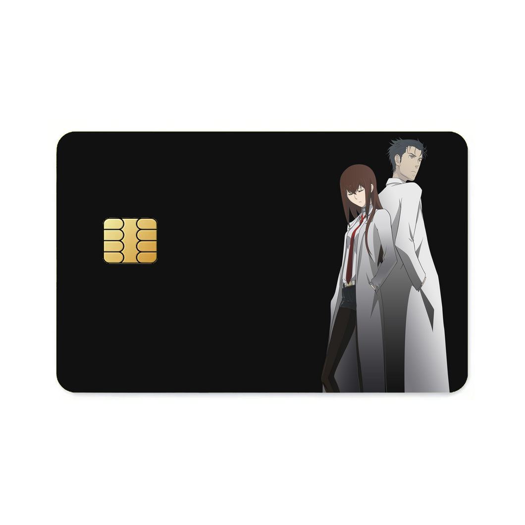 Makise Kurisu & Rintarou Kyouma Credit Card Skins (4-in-1 Pack)