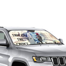 Load image into Gallery viewer, Makise Kurisu &amp; Rintarou Okabe  Car Sunshade
