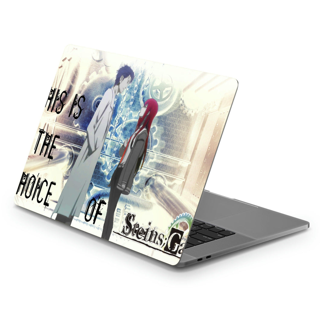 Makise Kurisu & Rintarou Okabe  Macbook Skin