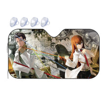 Load image into Gallery viewer, Makise &amp; Kyouma Worldline  Car Sunshade
