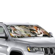 Load image into Gallery viewer, Makise &amp; Kyouma Worldline  Car Sunshade
