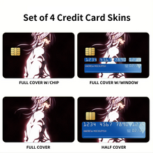 Load image into Gallery viewer, Makshima side view  Credit Card Skins (4-in-1 Pack)
