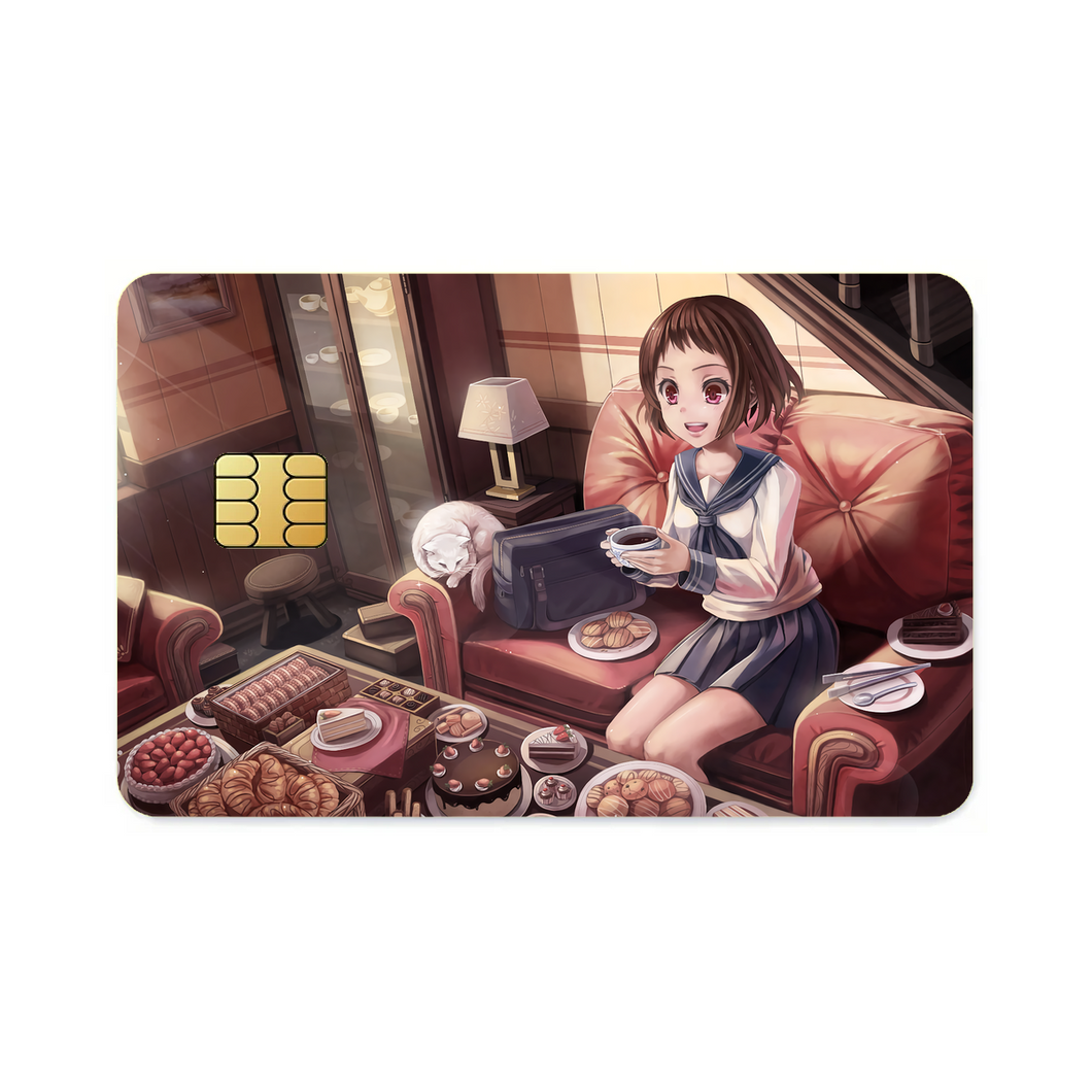 Mayaka Ibara Eating  Credit Card Skins (4-in-1 Pack)