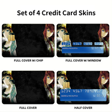 Load image into Gallery viewer, Mayuri or Makise?  Credit Card Skins (4-in-1 Pack)
