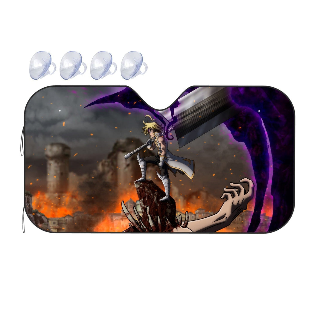 Medliodas Demon King  Car Sunshade