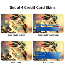 Load image into Gallery viewer, Mega Lucario  Credit Card Skins (4-in-1 Pack)
