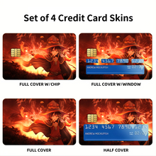Load image into Gallery viewer, Megumin  Credit Card Skins (4-in-1 Pack)
