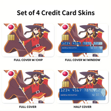 Load image into Gallery viewer, Megumin  Credit Card Skins (4-in-1 Pack)
